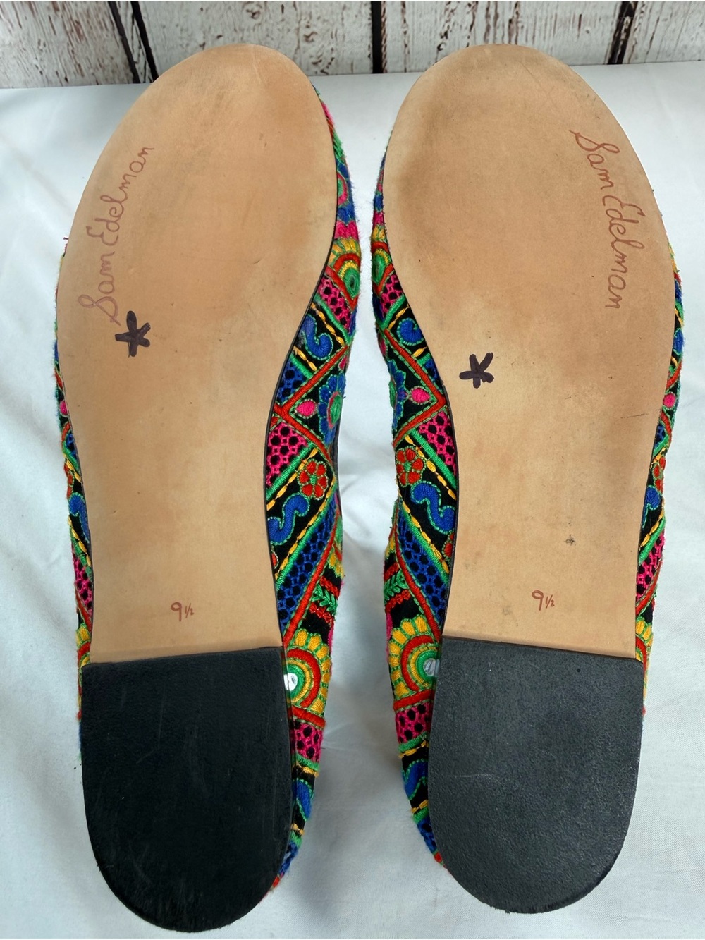 Sam Edelman Felicia Bazaar Floral Embroidered Majori Shisha Ballet Flats SZ 9.5 - Picture 12 of 15